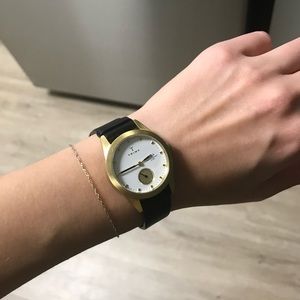 Triwa Womens Ivory Aska Watch Thin Gold Leather 32mm Swedish